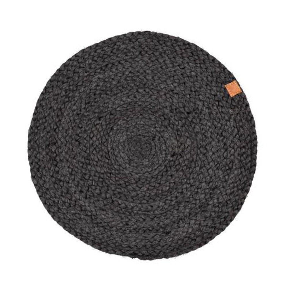Södahl Platzteller Tischset 35 cm It’s all natural ash, Tischset, Ø35cm, Jute, anthrazit