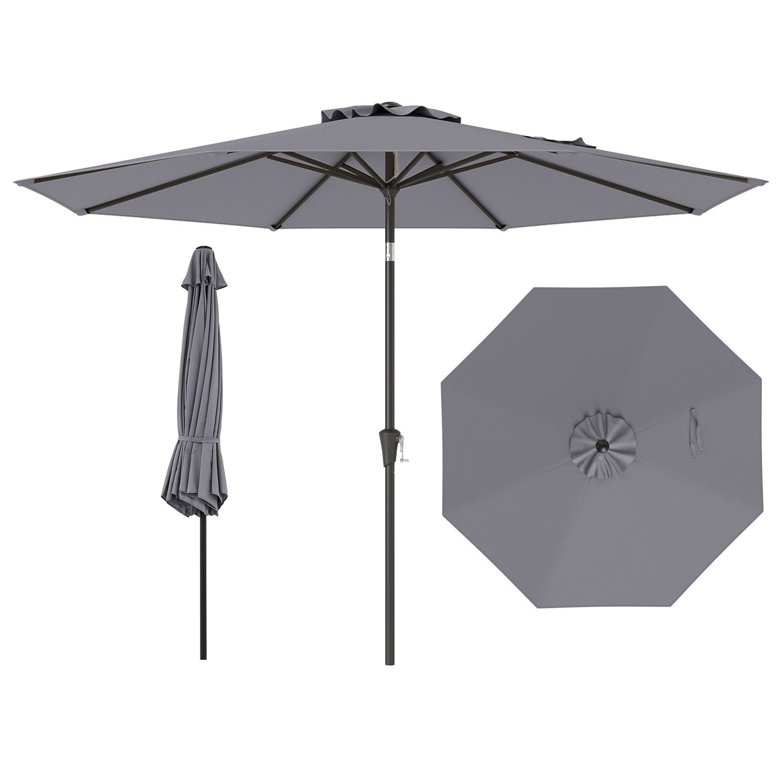 COSTWAY Sonnenschirm Gartenschirm, LxB: 300,00x300,00 cm, günstig online kaufen