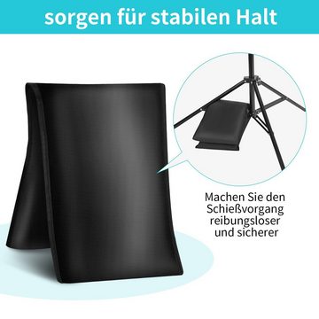 TLGREEN Hintergrundsystem Fotohintergrund Ständer, Verstellbarer Hintergrundsystem, 2.1×3m,Höhenverstellbar mit Hintergrundclip und Sandsack