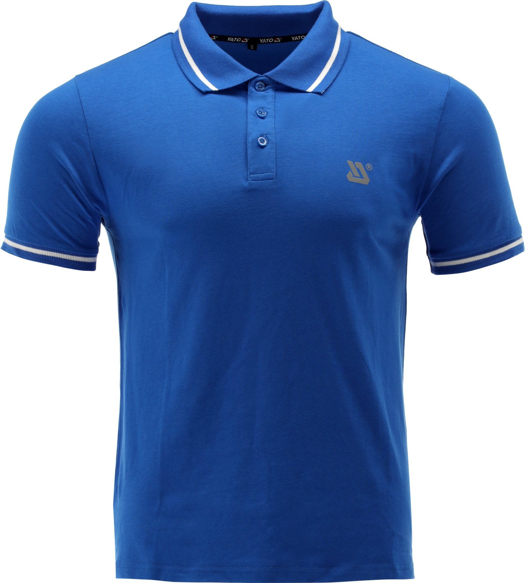 T-Shirt Poloshirt 100% Baumwolle 200g/m² Gr. M blau