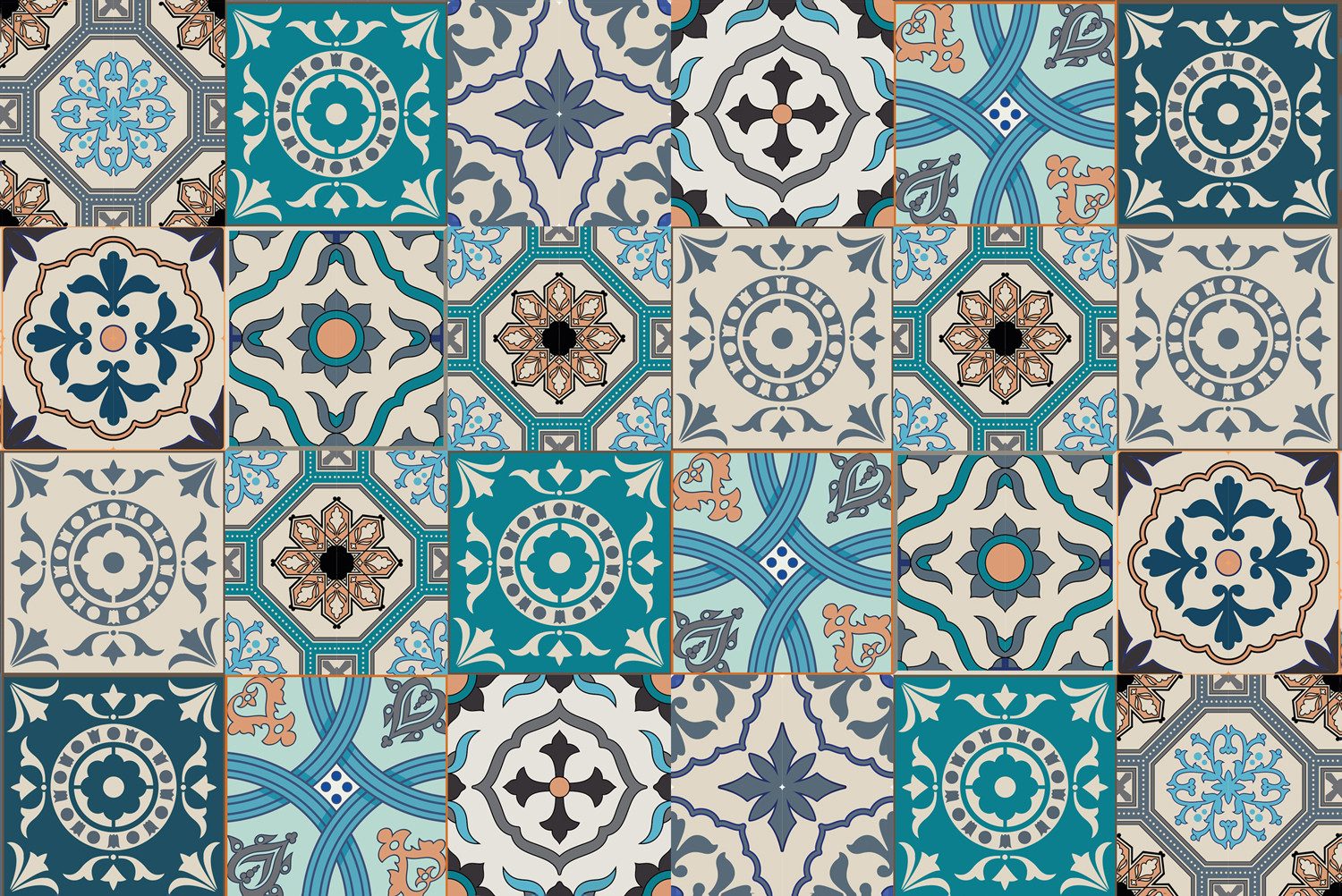 queence Küchenrückwand Fliesenmuster Kachel Optik - Spritzschutz Wandschutz günstig online kaufen