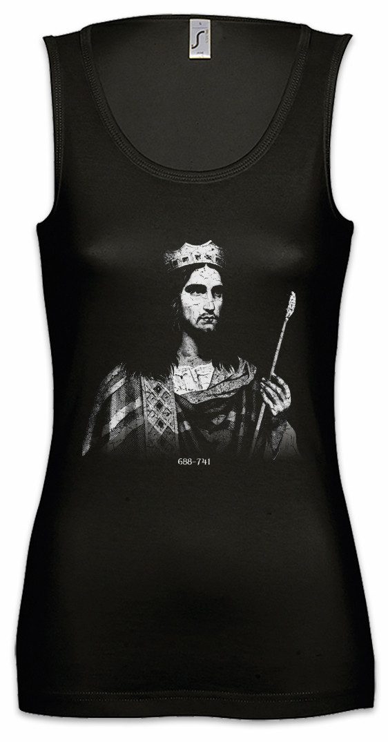 Tanktop Karl Martell Ärmelloses Damen T-Shirt Charles Martel France Franks