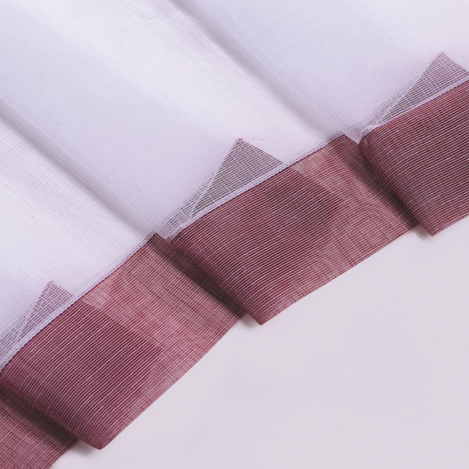 Happy Home Scheibengardine CARA (1 St), Schlaufen, transparent, HxB: 50x150, Webware "Made in Germany"