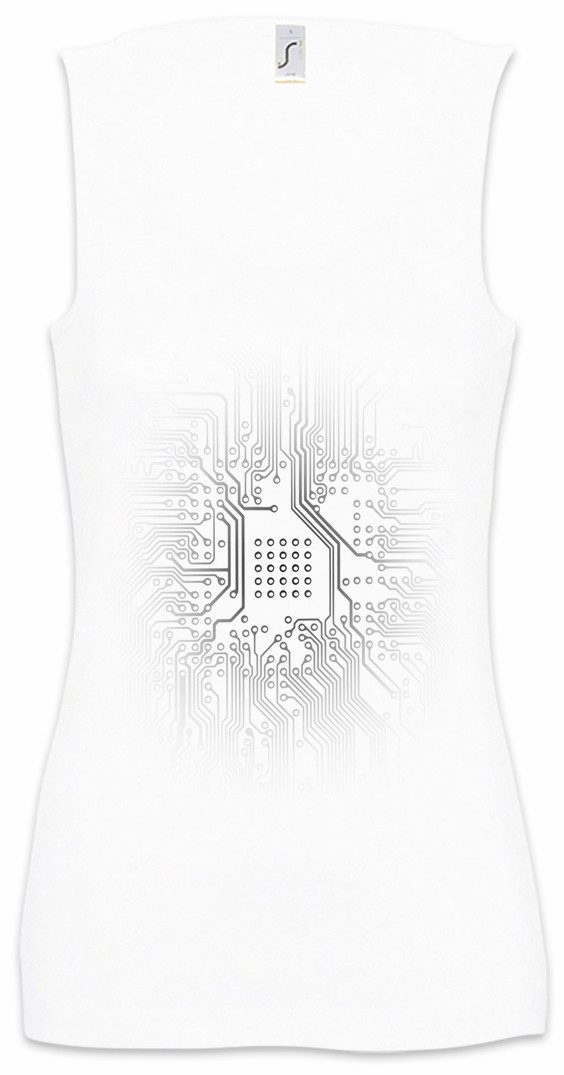Urban Backwoods Tanktop Electrical Engineering Ärmelloses Damen T-Shirt Techniker Elektro Computer Science Chip Scientist