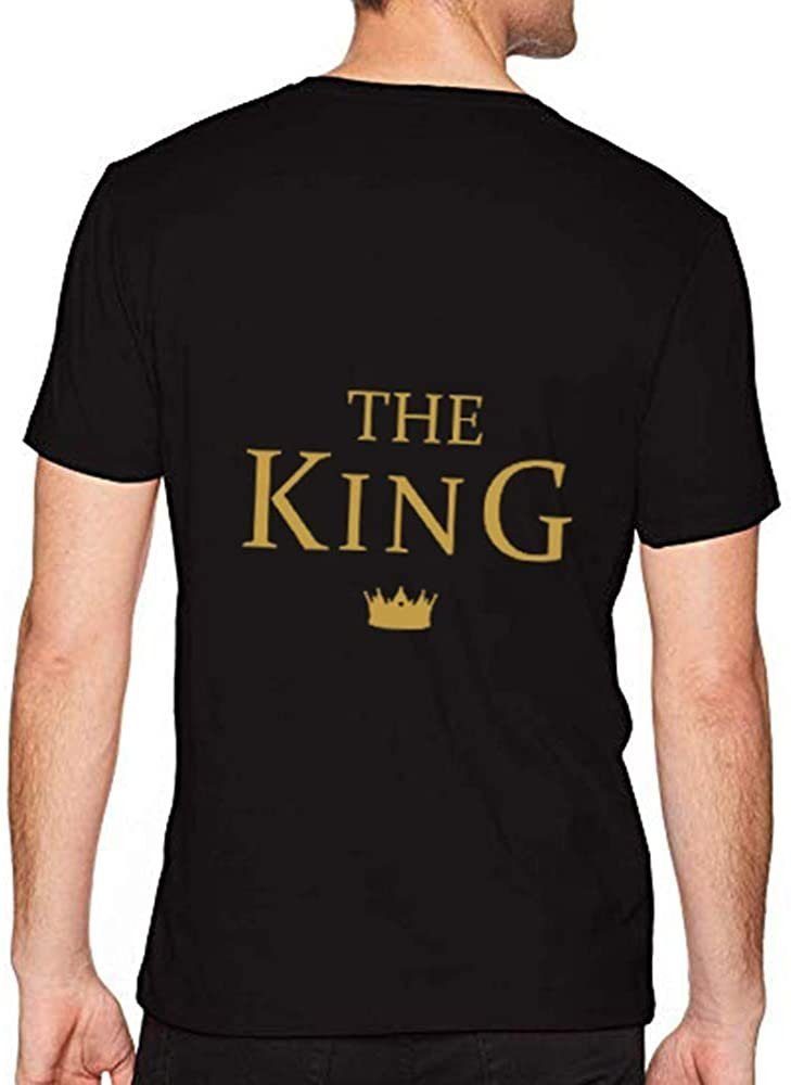 Couples Shop T-Shirt The King & His Queen Shirts für Paare mit modischem Print