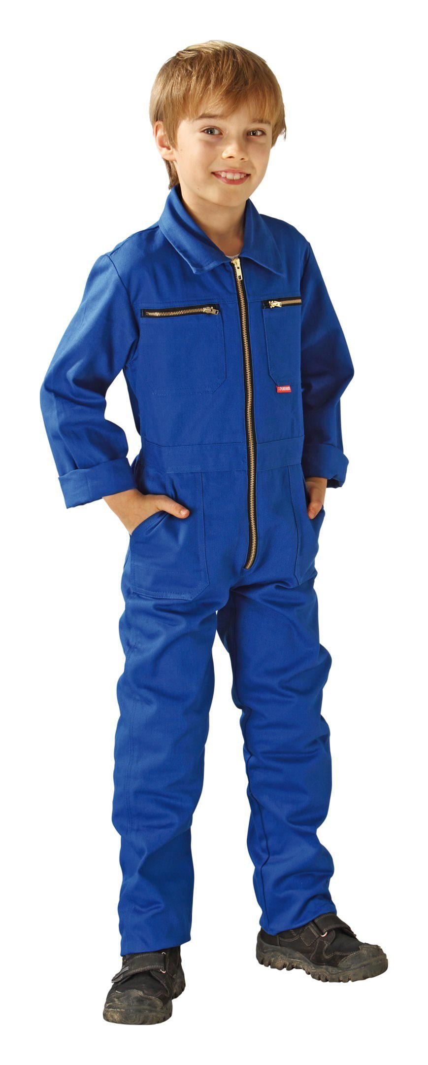 Planam Overall Kinderoverall 100% Baumwolle 290 g/qm Größe 110 / 116 kornblau