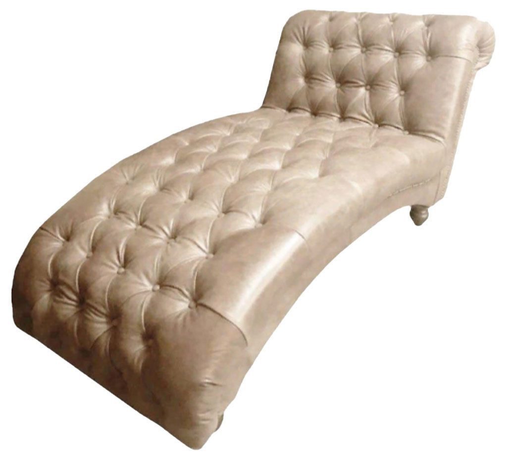 Xlmoebel Chaiselongue Braune Chesterfield Chaiselongue Liege Premium Stil Neu, Hergestellt in Europa