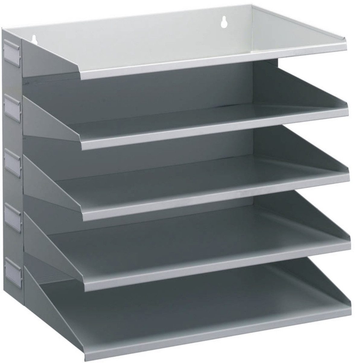 DURABLE Briefablage Sortierreck Metall mit 5 Fächern HxBxT 330x360x250mm grau