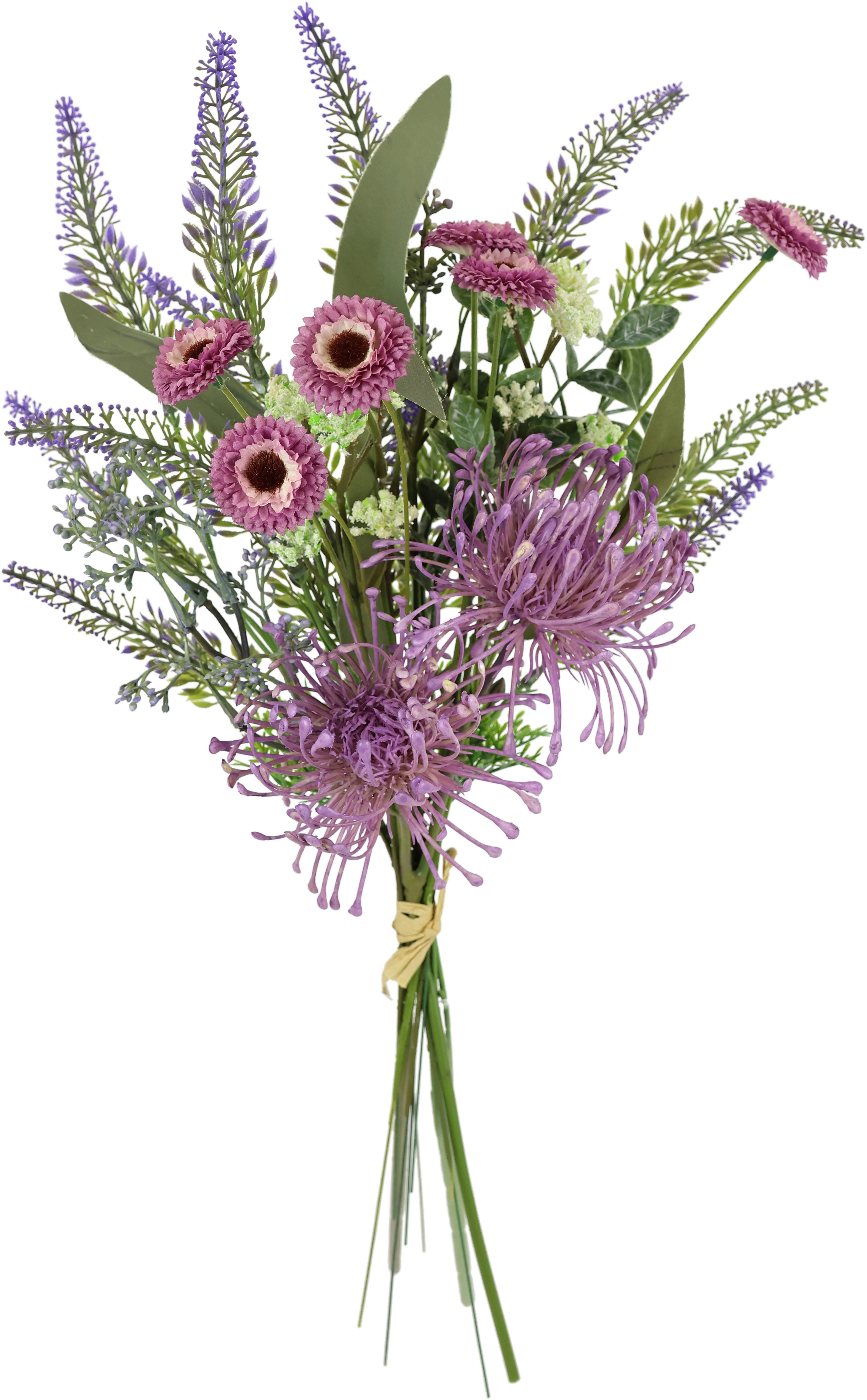 Kunstblume Kunstblumen-Strauß Protea Zinnien Lavendel, I.GE.A., günstig online kaufen