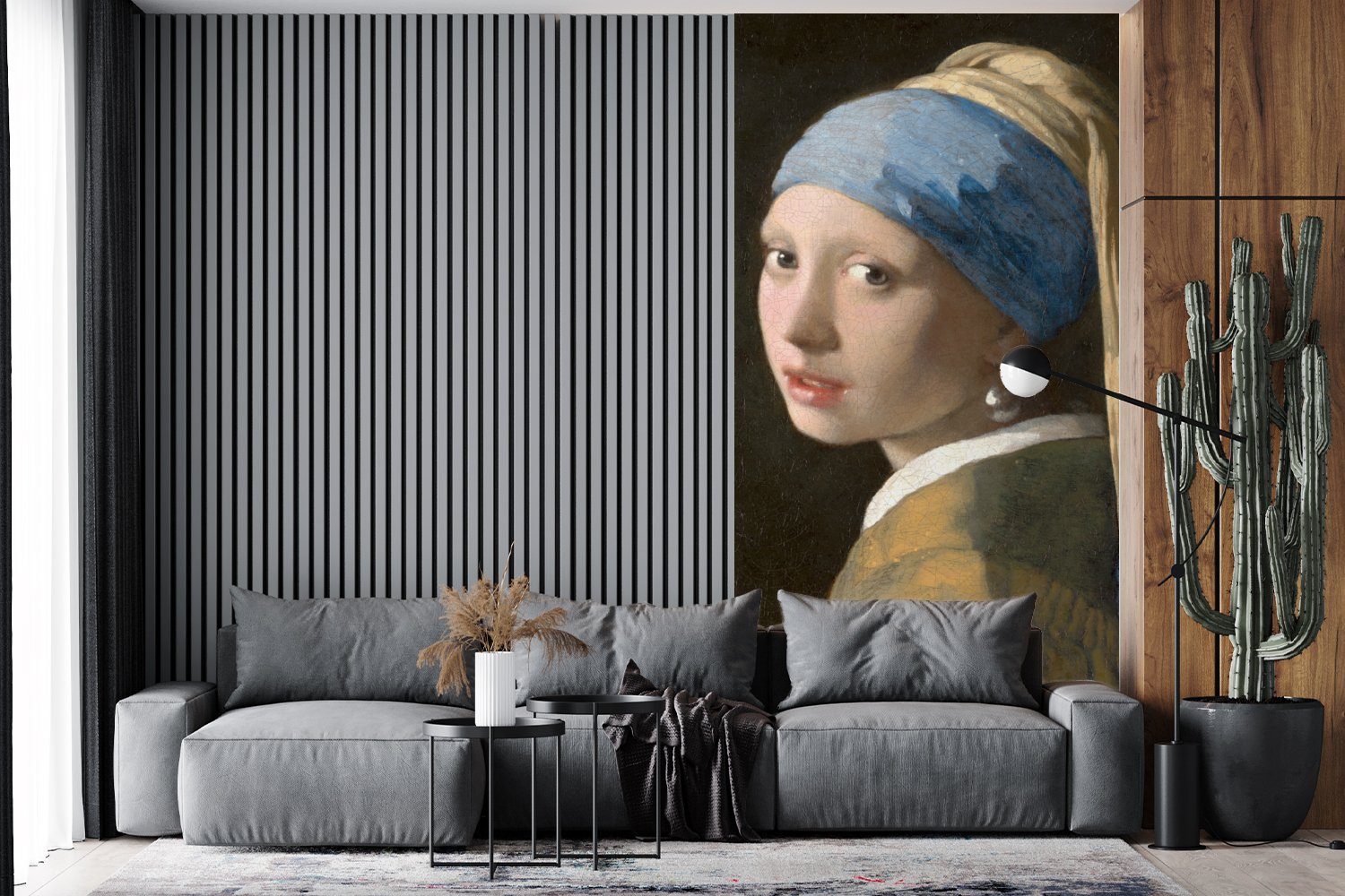 Das Fototapete Mädchen St), Küche, Perlenohrring von - Wohnzimmer (2 für Vliestapete mit Vermeer, Johannes MuchoWow Fototapete bedruckt, dem Gemälde Matt, Schlafzimmer