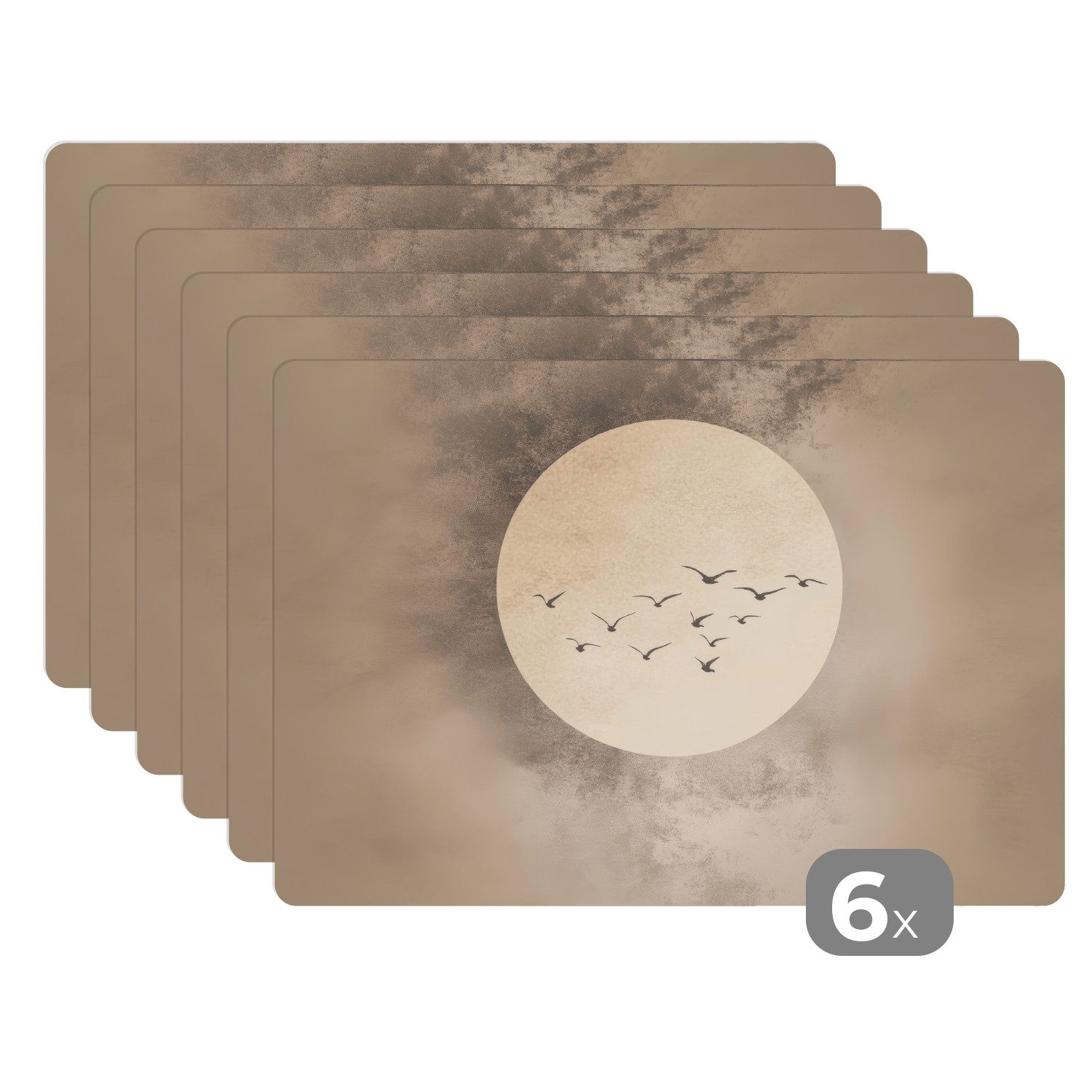 MuchoWow Platzset Vogel - Beige - günstig online kaufen