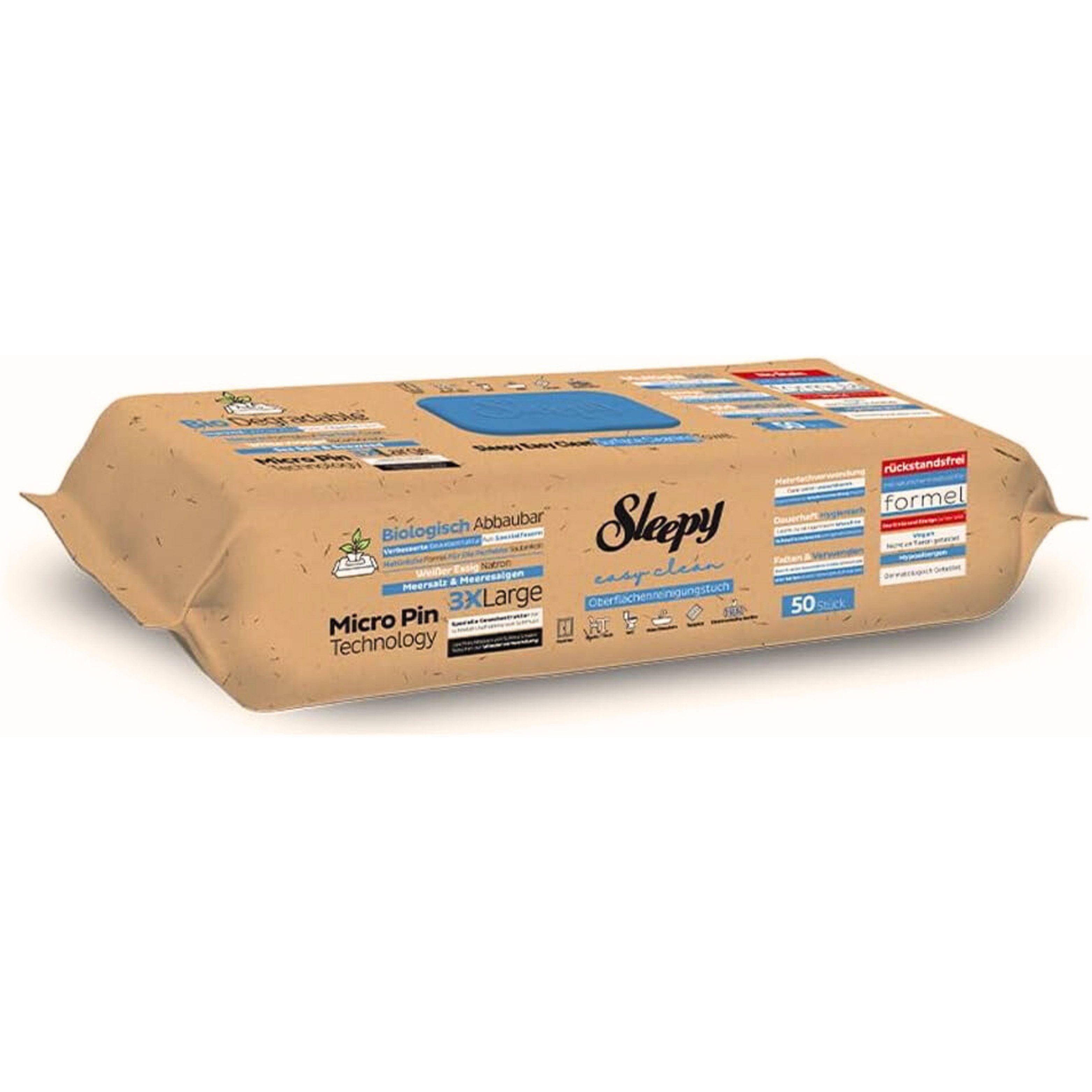 Sleepy Bio Oberflächen-Böden Reinigungstücher Meersalz und Meeralgen 1x Reinigungstuch (1-tlg)