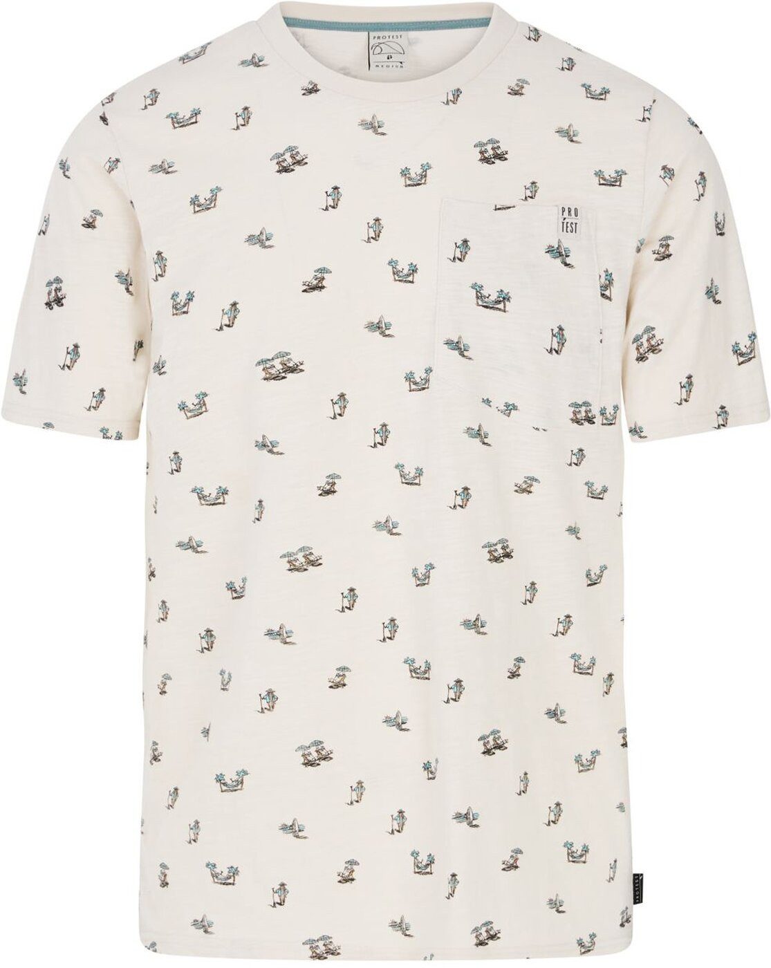 Protest Kurzarmshirt PRTElston t-shirt KITOFFWHITE