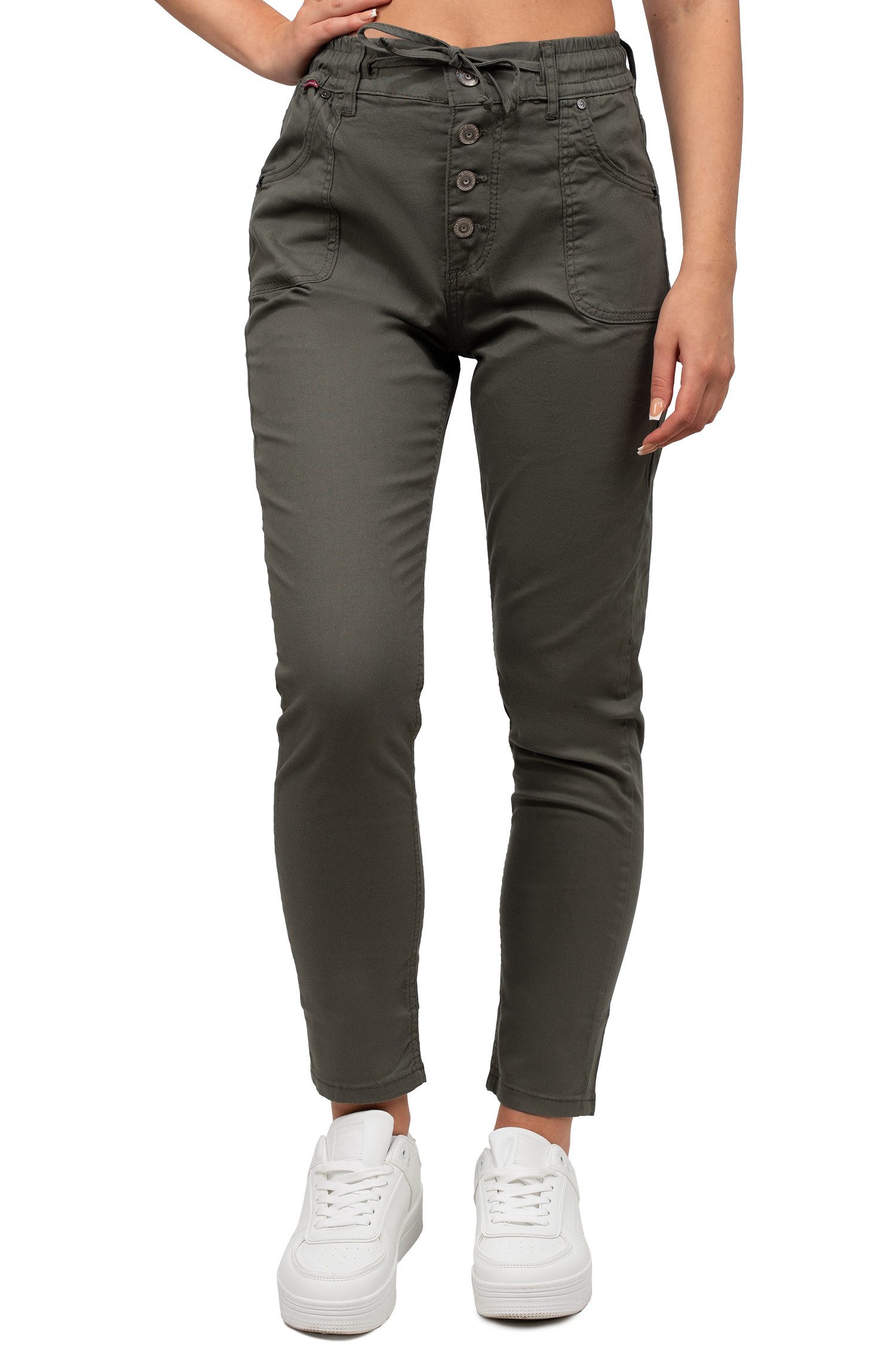 Cipo & Baxx Stoffhose Damen regular fit Hose BA-WD508 für lässige Alltagslo günstig online kaufen