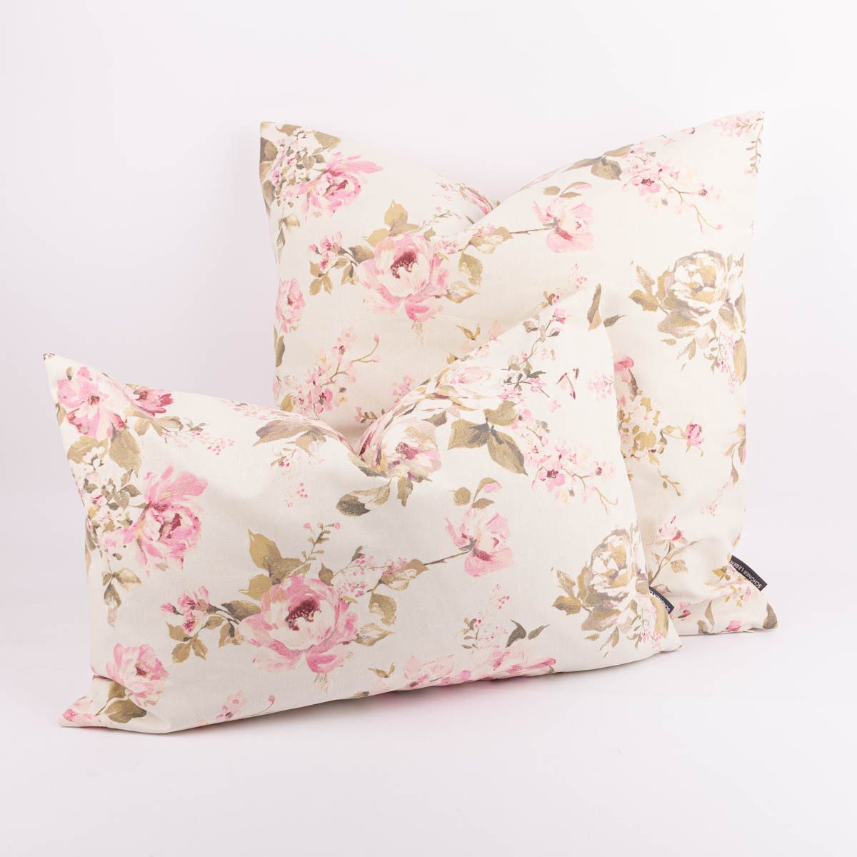 SCHÖNER LEBEN. Dekokissen Kissenhülle Classic Painted Rose ecru rosa div. G günstig online kaufen