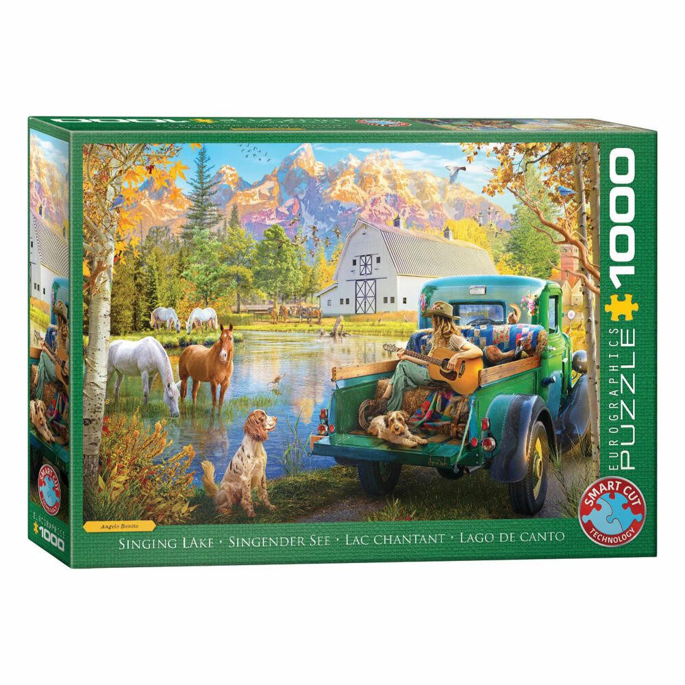 EUROGRAPHICS Puzzle Singender See- Angelo Bonito, 1000 Puzzleteile
