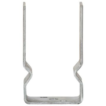 vidaXL H-Pfostenanker Pfostenträger 6 Stk. Silbern 8×6×15 cm Verzinkter Stahl, (6-St)
