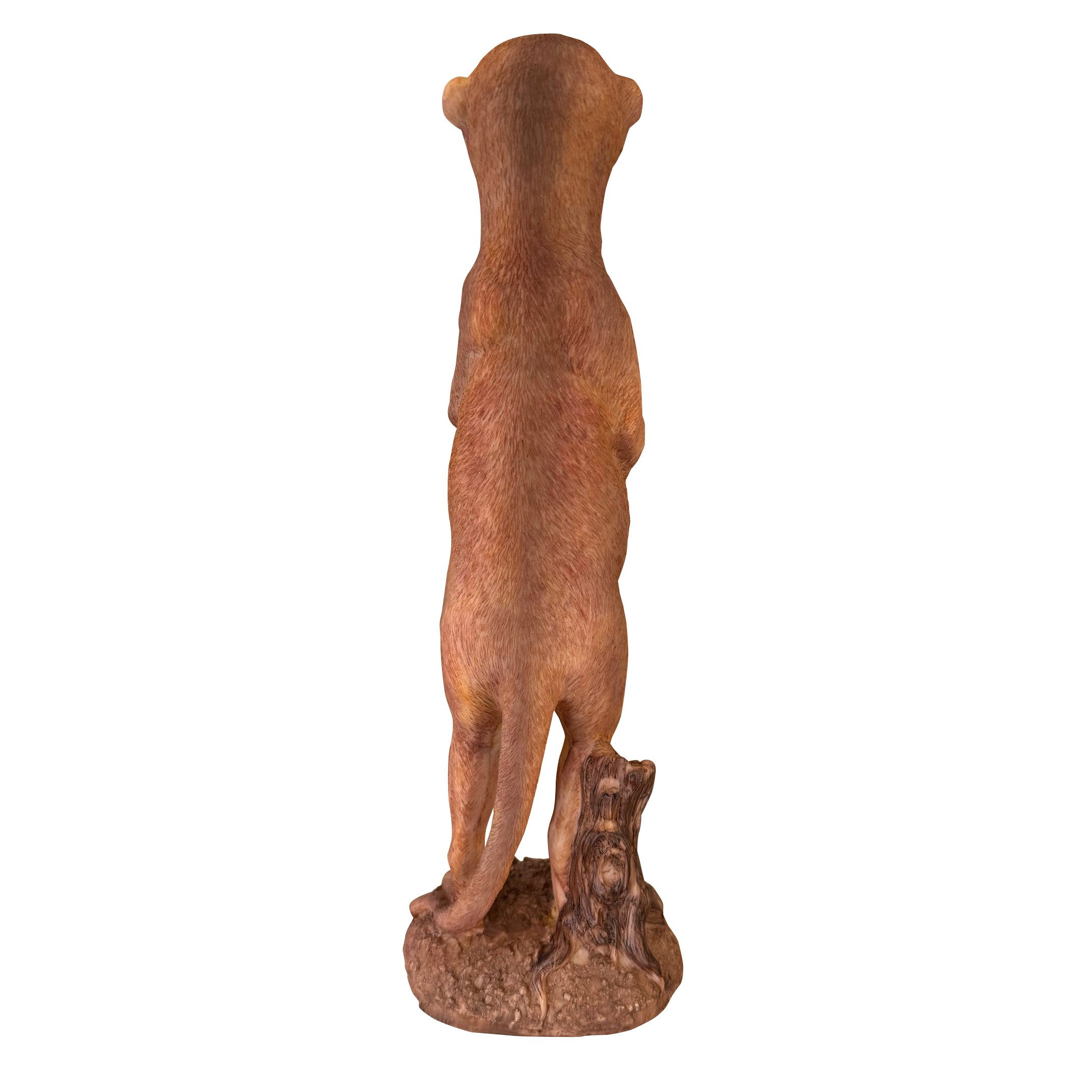 Online-Fuchs Gartenfigur Erdmännchen Deko Figuren im Set für den Garten - Wetterfest, Gartenfiguren aus Kunstharz für den Außenbereich – Bild 4 von 4