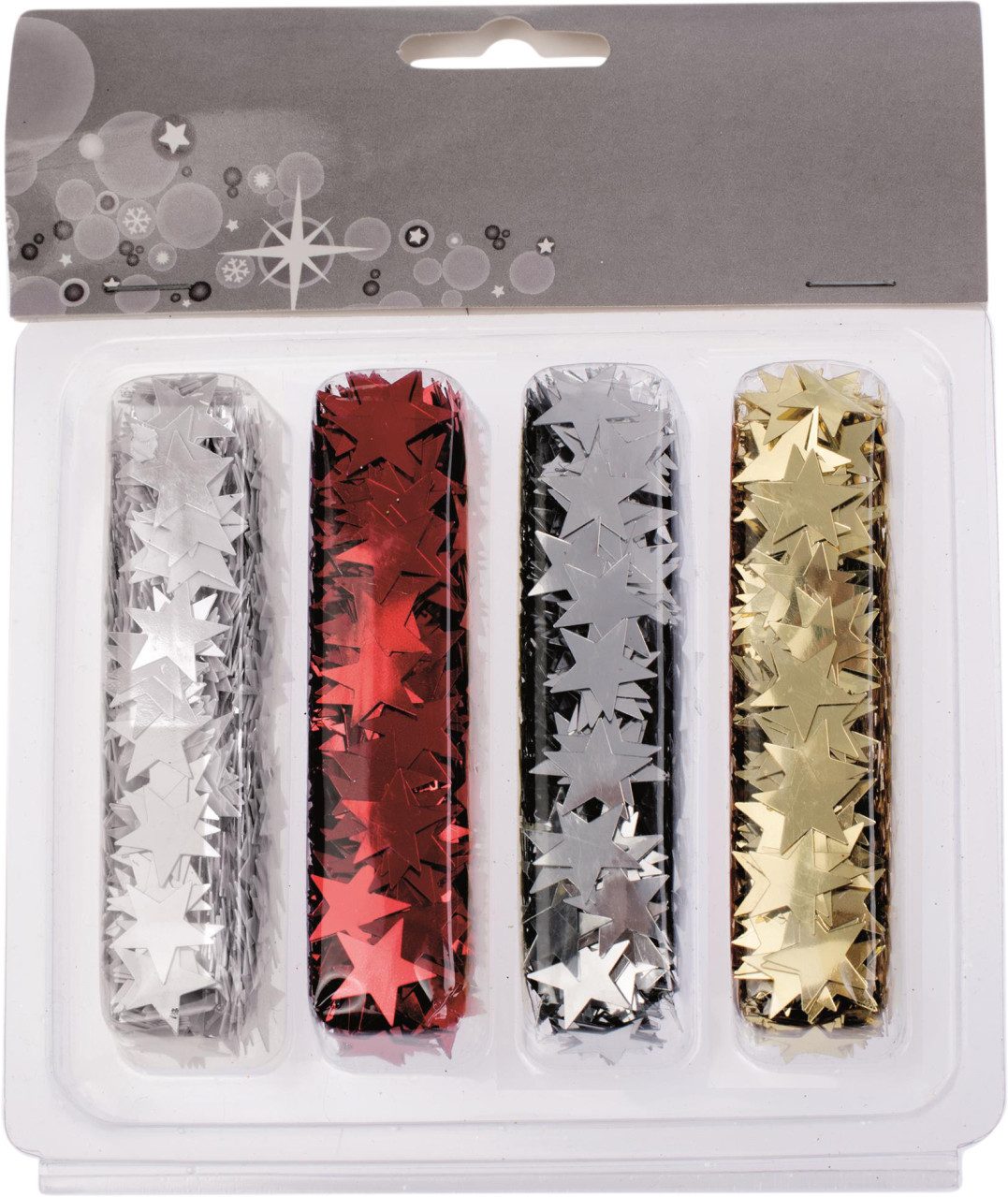 Glorex Pailletten Glorex Pailletten Streusterne rot, gold, silber