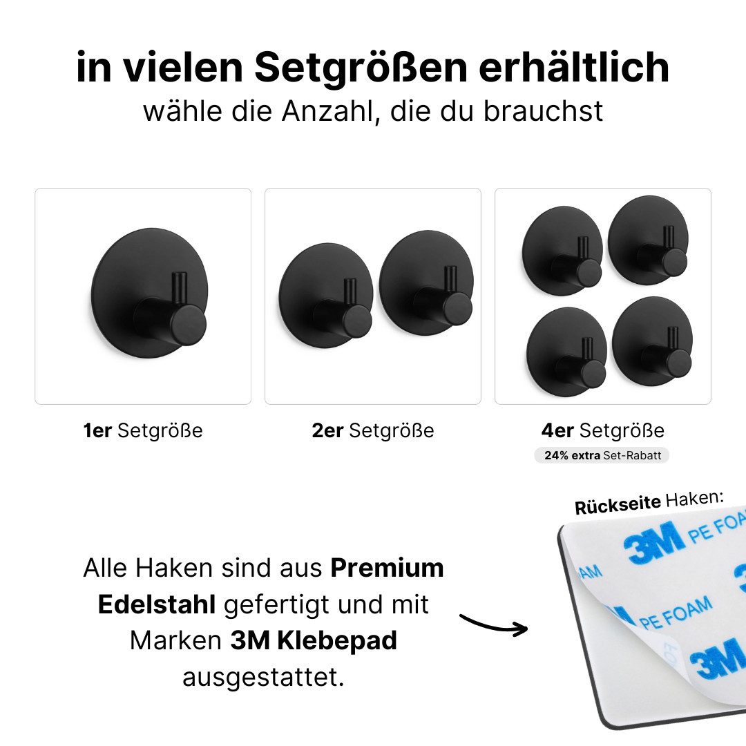 LIVINA HOME Handtuchhaken Haken selbstklebend Bad und Küche, Handtuchhalter günstig online kaufen