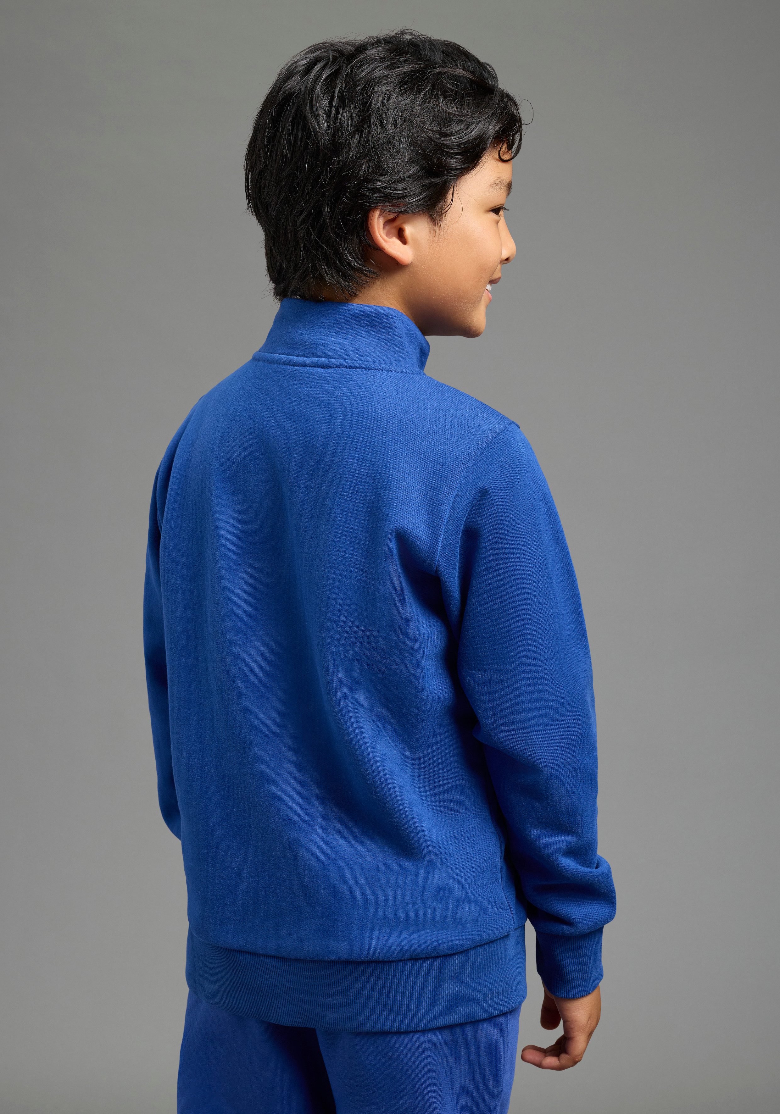 Scout Sweatshirt Troyer, Zip-Sweatshirt - NEU von SCOUT mit Reißverschluss am Kragen, mit Rippbündchen an Ärmeln