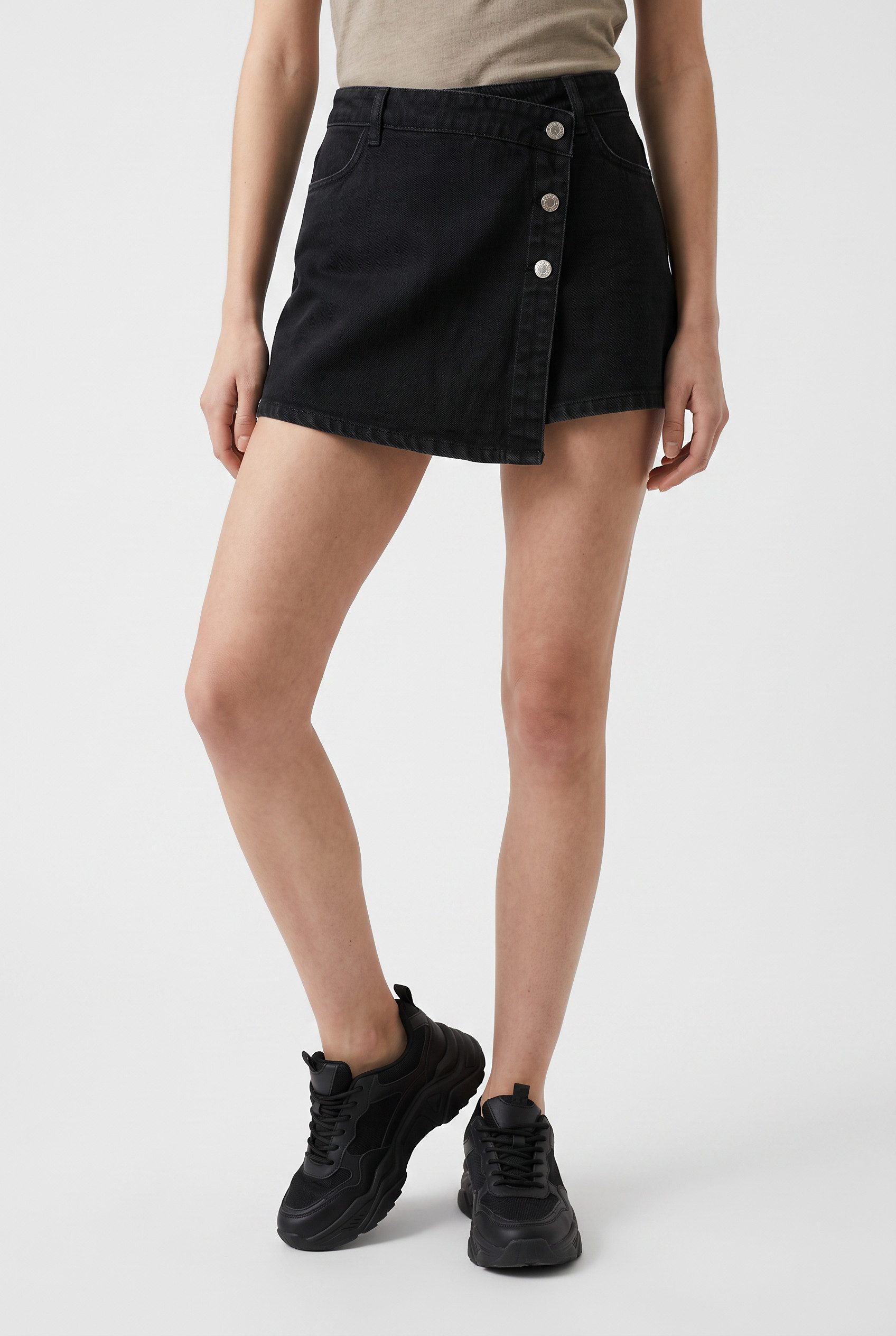 Vero Moda Hosenrock VMSIMONE HR DENIM SKORT MIX Denim, Baumwollmischung