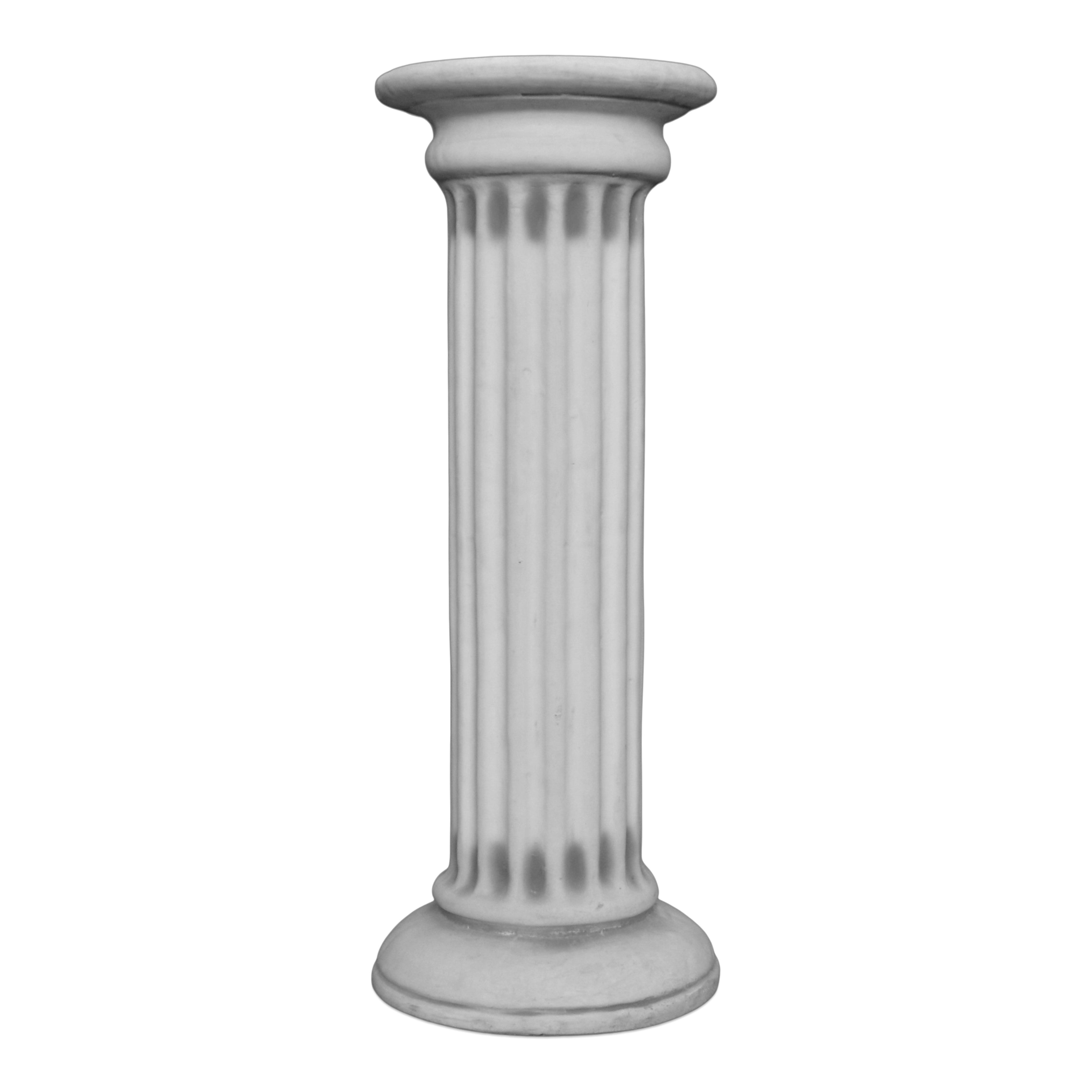 gartendekoparadies.de Gartensockel Rund-Säule, Steinsockel, H. 90 cm, Stellfläche 34 cm, 73 kg, Frostsicher