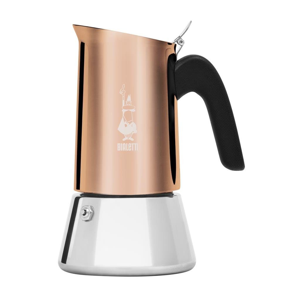 BIALETTI Кофеварка эспрессо, 0,235l Kaffeekanne, 6 Espressotassen Moka Espresso alle Herdarten Edelstahl, Kupfer/Silber
