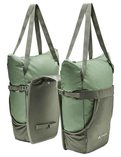 VAUDE Gepäckträgertasche TwinShopper (2-tlg), Green Shape