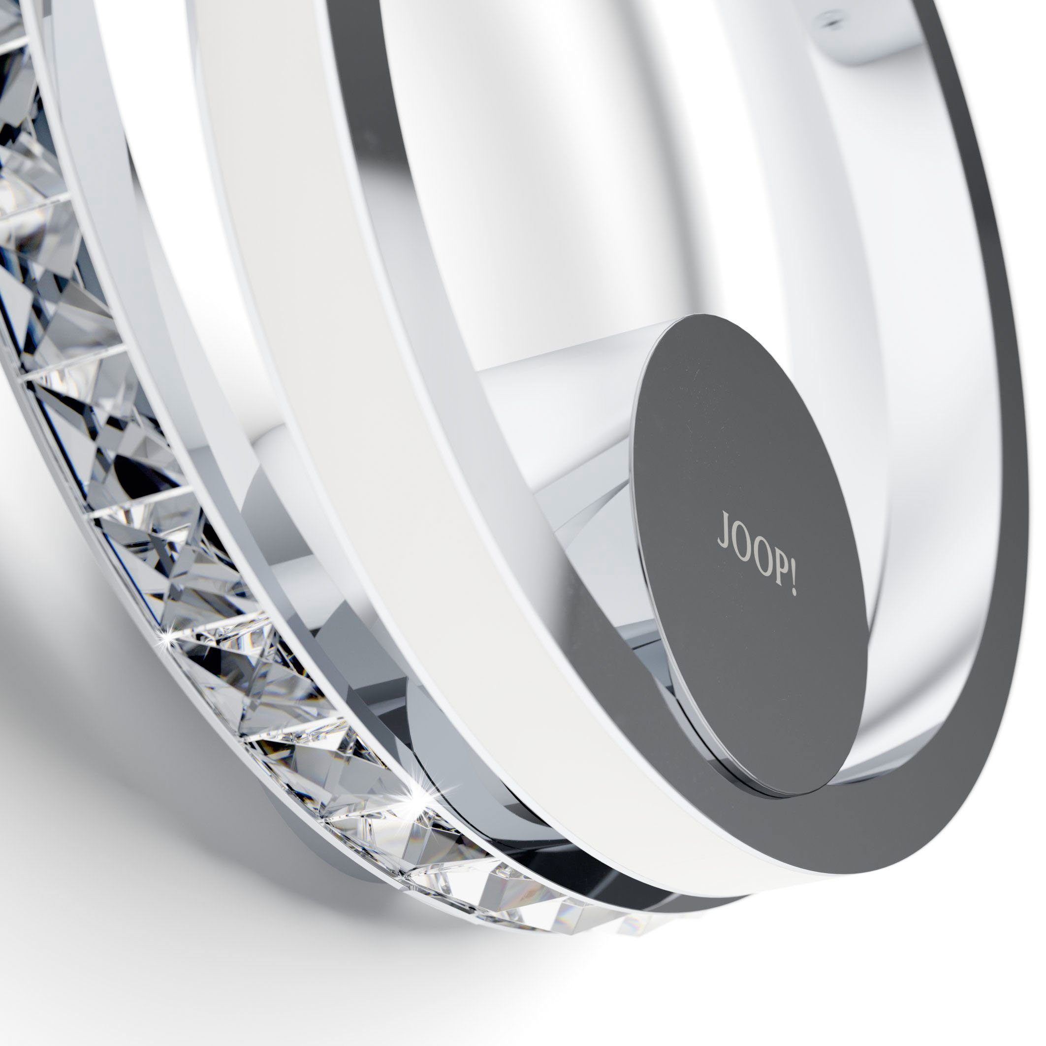 Joop! LED Wandleuchte JEWEL in LED Ringform Premium-LEDs mit in fest Wandleuchte integriert, Kristallglas-Optik LIGHTS, Dimmfunktion, Warmweiß