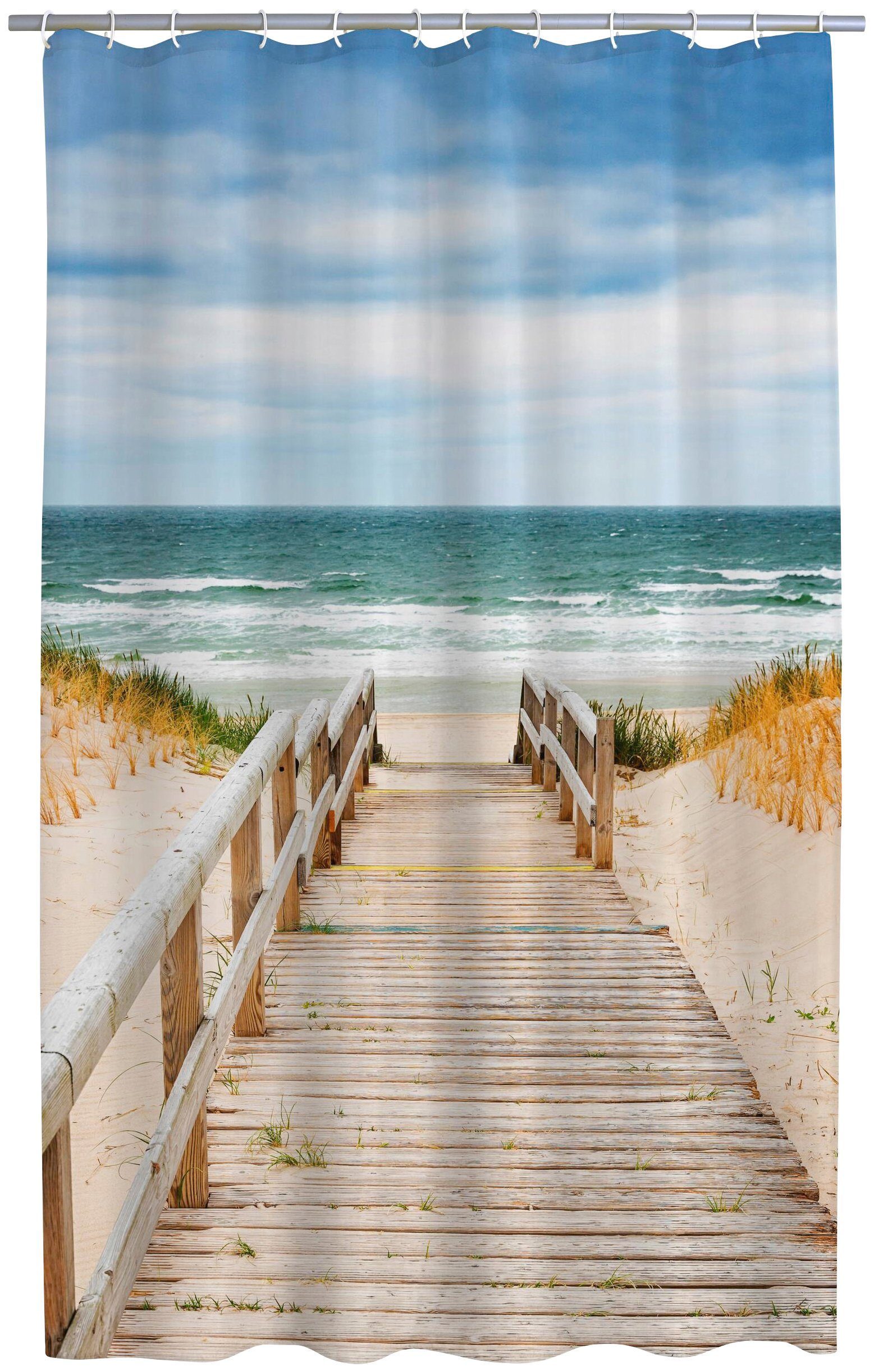 Ridder Duschvorhang Nordsee Breite 180 cm, günstig online kaufen