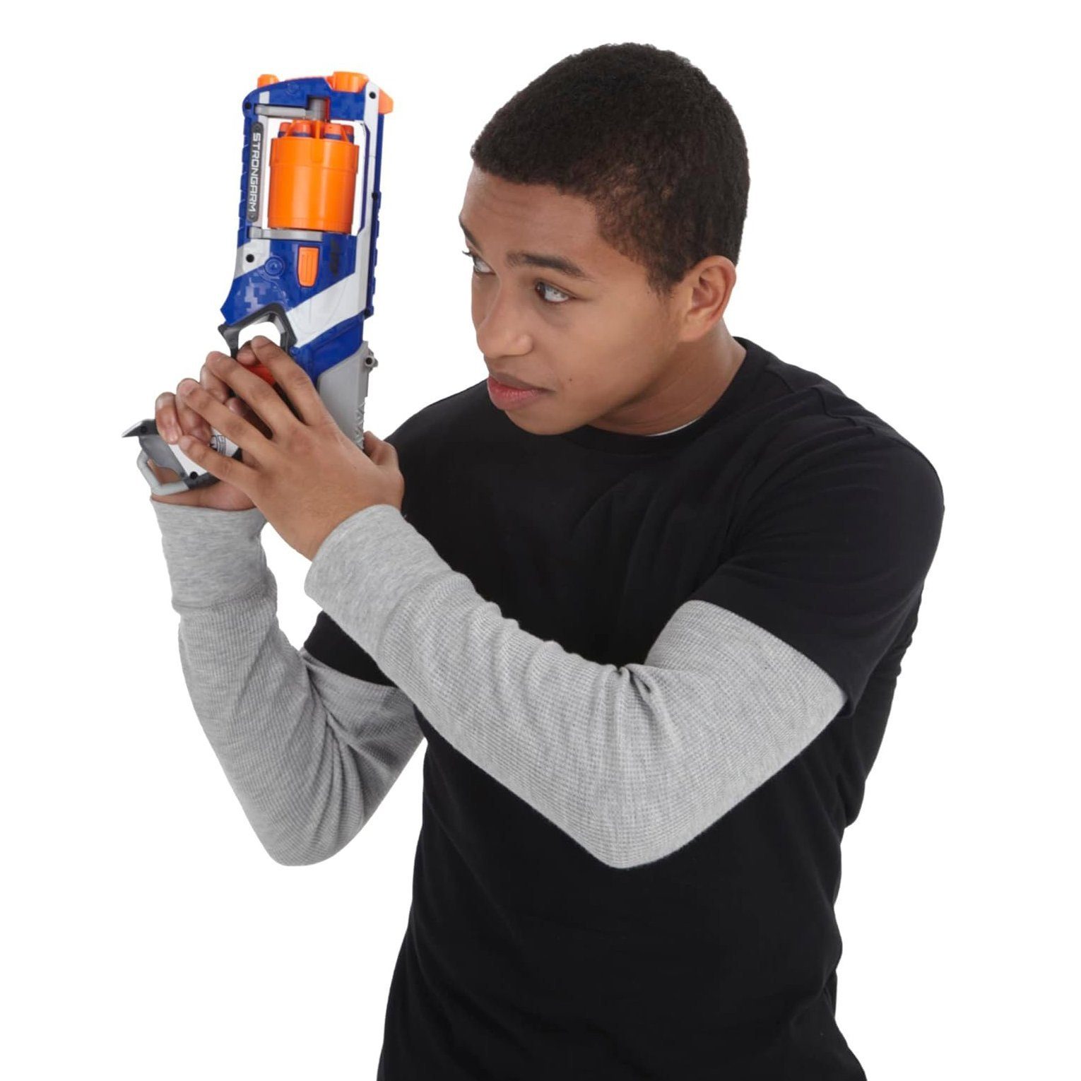 Hasbro Blaster 2er Pack Nerf Strongarm - Blaster outdoor Indoor, Einfacher Blaster mit hoher 27 Meter Reichweite. Viel Spaß im Doppelp