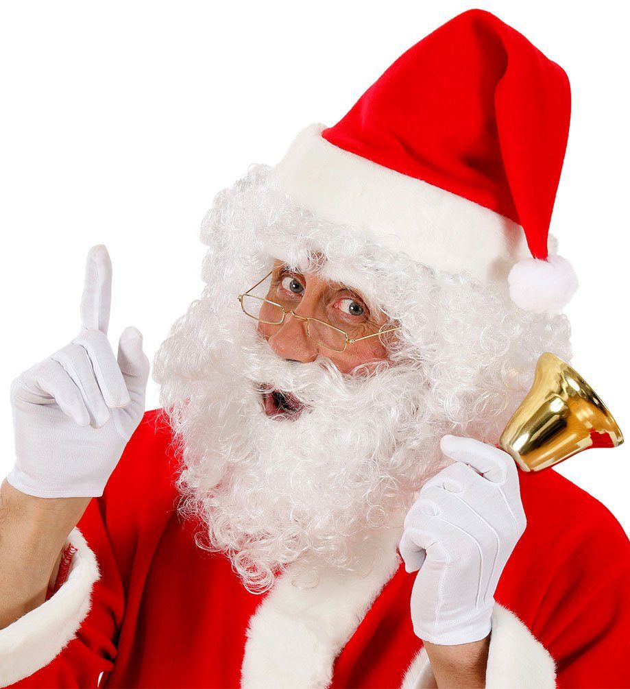 Karneval-Klamotten Kostüm Perücke Weihnachtsmann mit Mütze Weihnachten, Wei günstig online kaufen