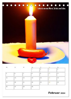 CALVENDO Wandkalender Ist mir Wurst Kalender (Tischkalender 2024 DIN A5 hoch)