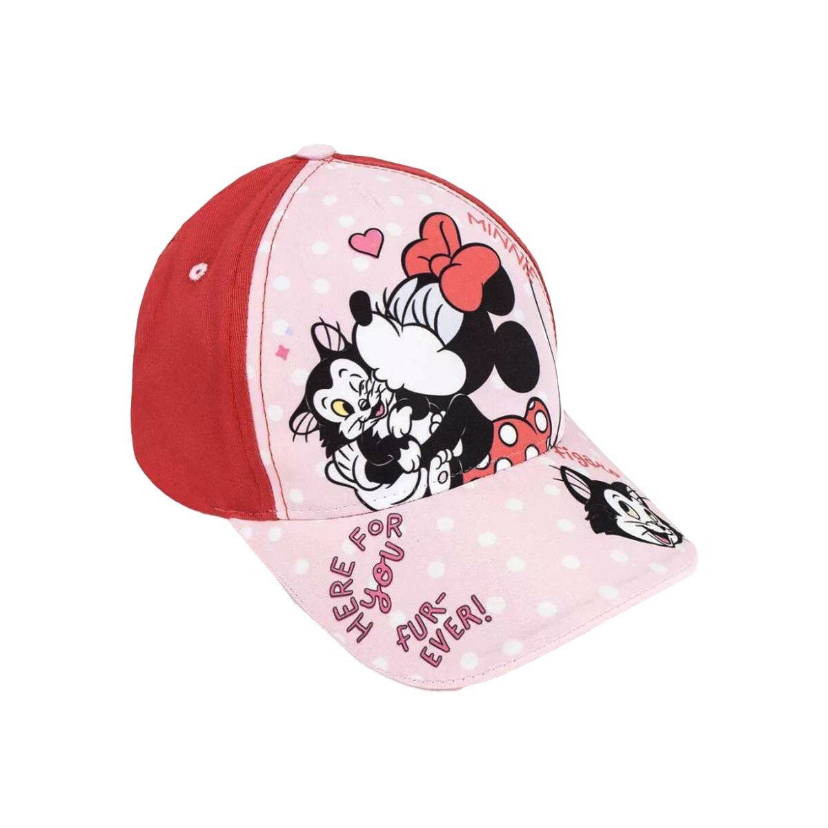 Disney Baseball Cap Disney Minnie All My Love Red Kinder Baseballkappe 52 cm