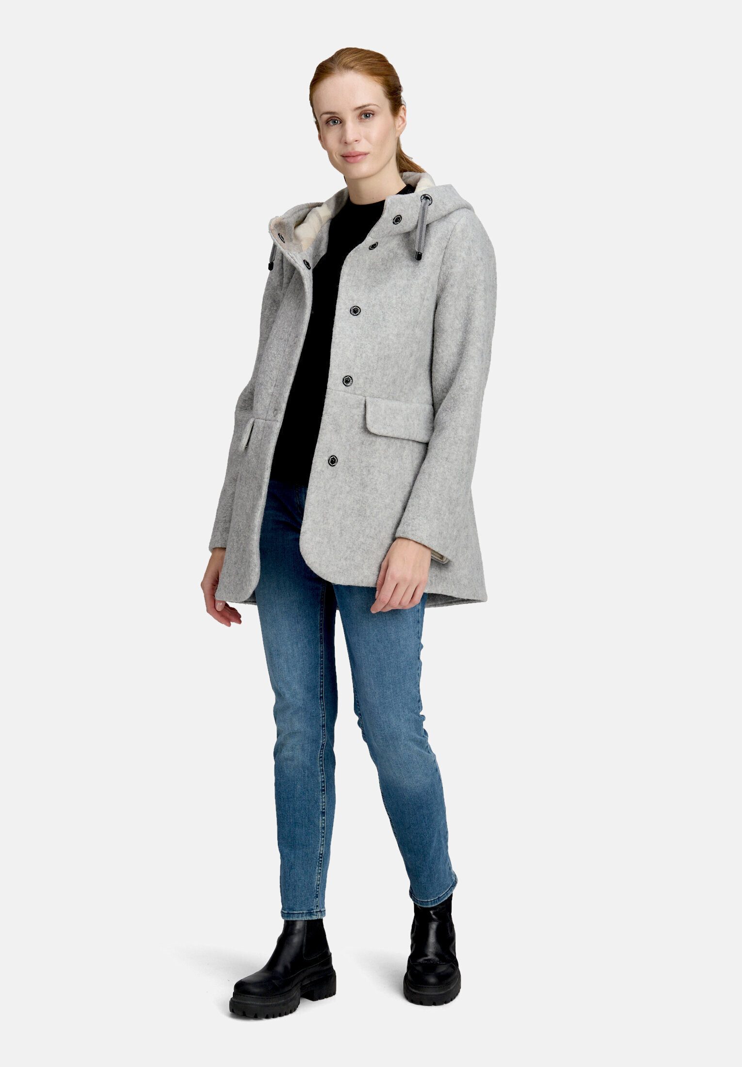 Amber & June Winterjacke Damen mit Kapuze
