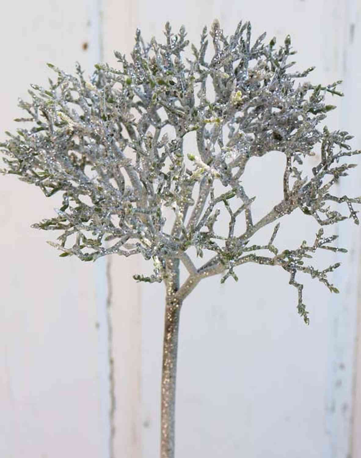 Kunstzweig Künstlicher Korallenzweig Nadina, Glitzer, Silber-braun, 45cm Koralle, artplants, Höhe 45.0 cm