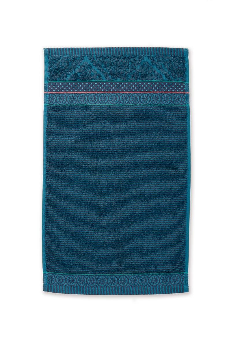 PiP Studio Gästehandtuch Soft Zellige_Dark Blue_UV_UV_30x50 1 Gästehandtuch 30 x 50 cm, Frottier (1-St), Gästetuch Gästehandtuch