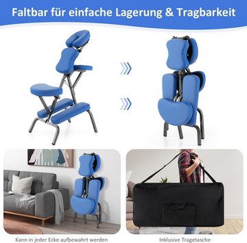 KOMFOTTEU Massageliege Massagestuhl, klappbar mit Tragetasche