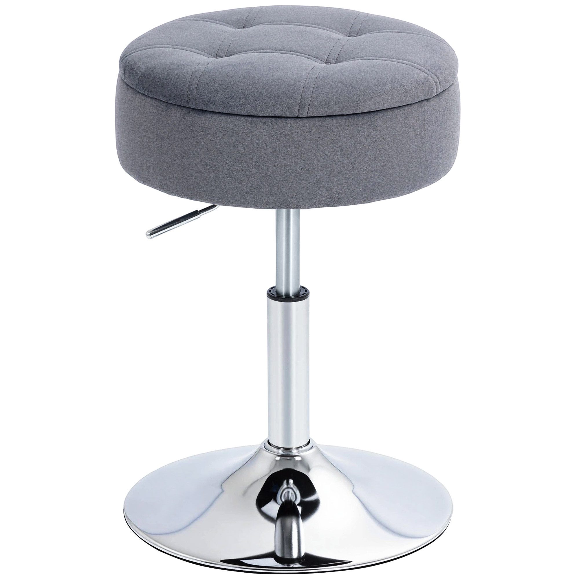 HOMCOM Barhocker Stoffbezug, höhenverstellbar, drehbar (Küchenhocker, 1 St. günstig online kaufen
