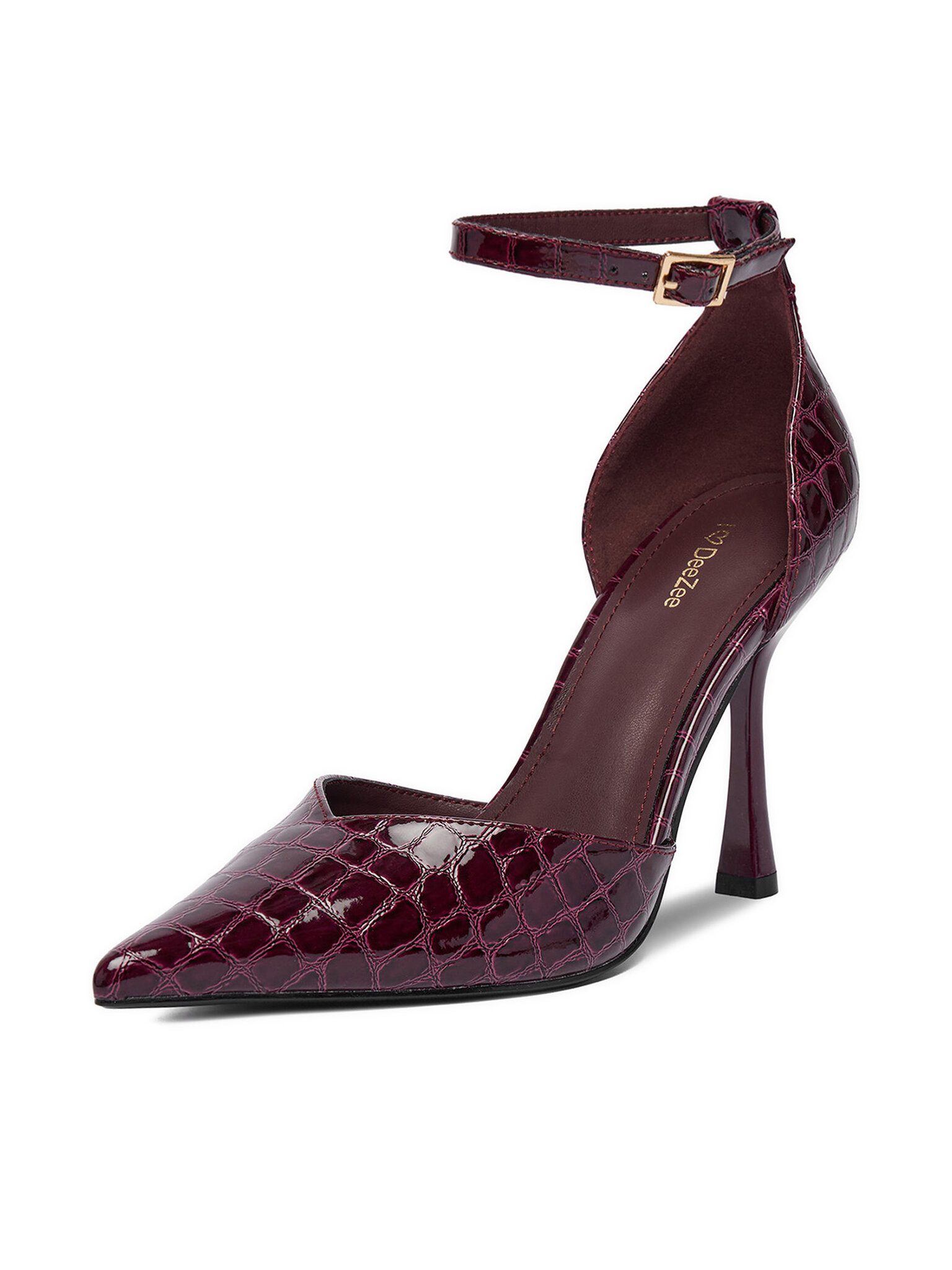 DeeZee Deezee Damen High Heels Burgund DeeZee-CEO-LS6049-10 Burgund High-Heel-Stiefel
