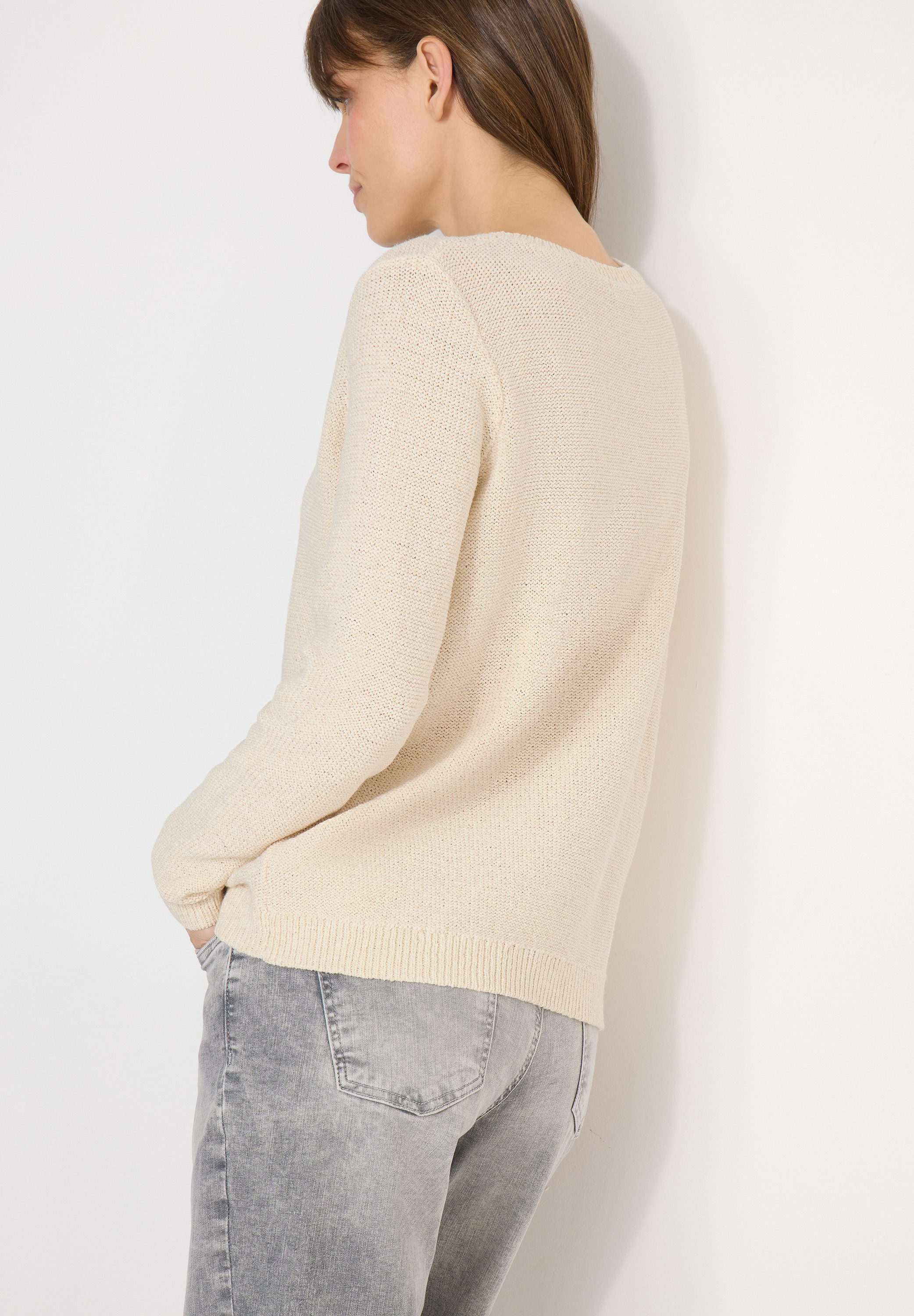 CECIL Strickpullover meliert, mit Rundhals günstig online kaufen