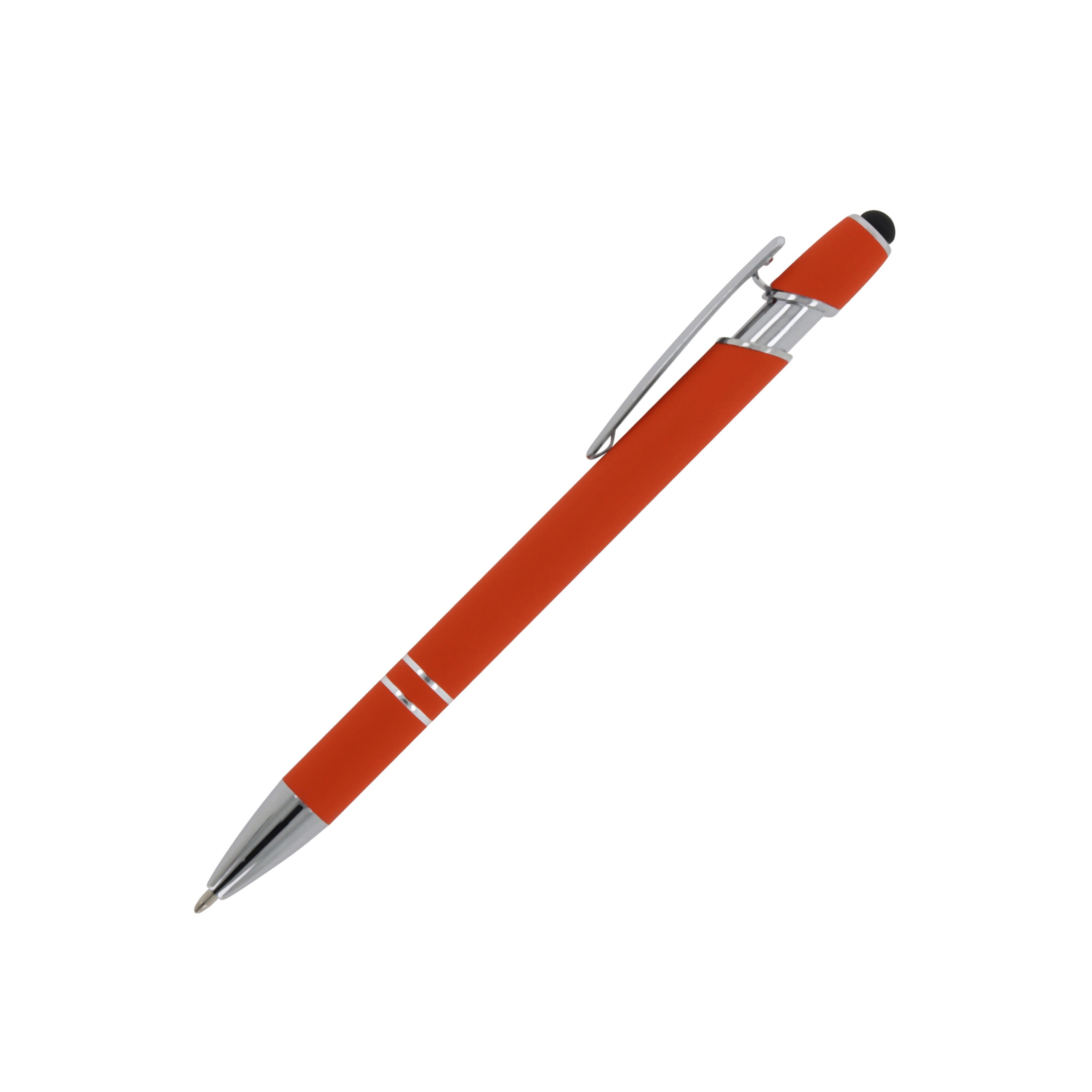 TOPPOINT Kugelschreiber Touchpen Kugelschreiber / aus Metall / Soft-Touch / Farbe: orange
