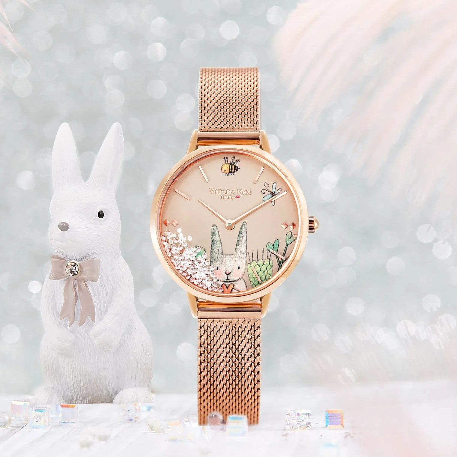 Victoria Hyde Quarzuhr Victoria Hyde Forest Fairy Tale-Animal Damen Basic, günstig online kaufen