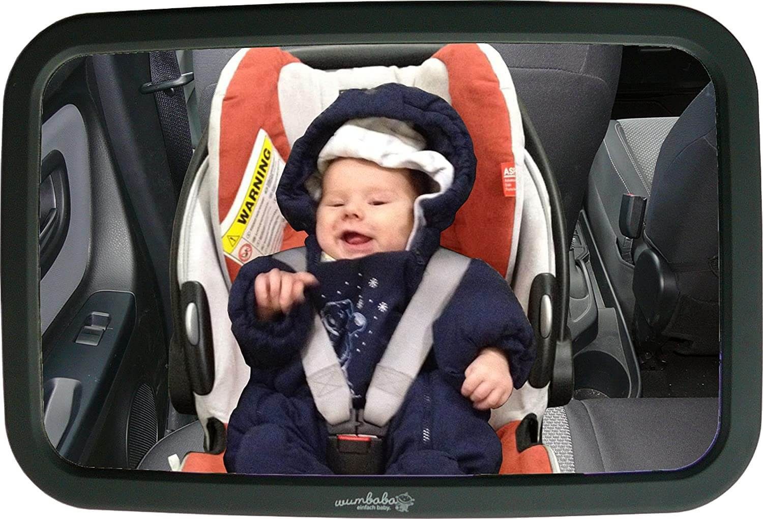 Autositzspiegel, Erstausstattung Rücksitzspiegel Babyspiegel Große Wumbi Vergrößerung konvexe Baby Autospiegel Spiegelfläche Spiegelbildes, des