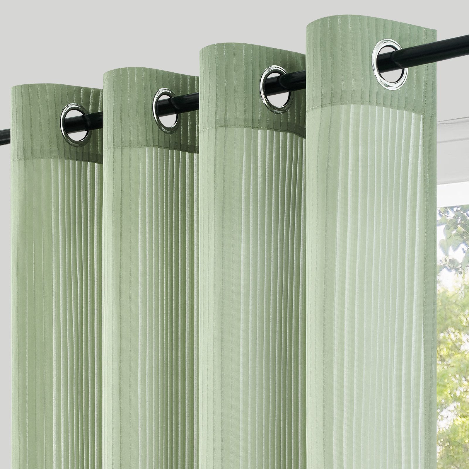 Topfinel Gardine mit ösen gardinen wohnzimmer modern transparent weiß oder günstig online kaufen