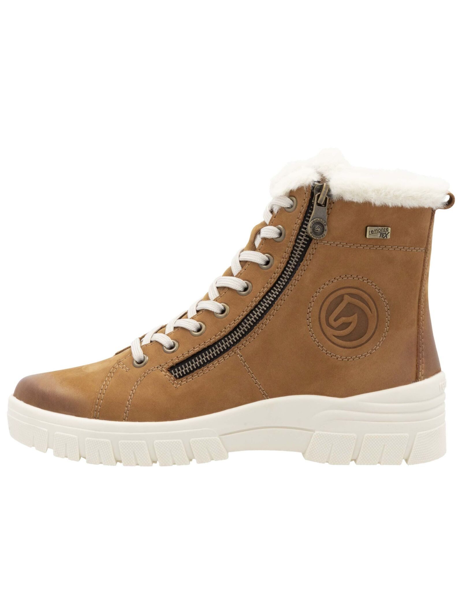 Remonte Remonte Stiefelette Veloursleder Schnürstiefelette