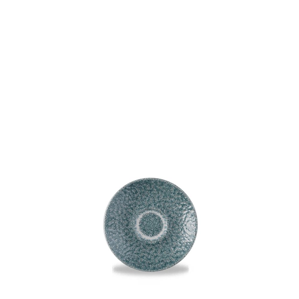 Schale Super Vitrified Studio Prints Raku Topaz Blue Espresso
