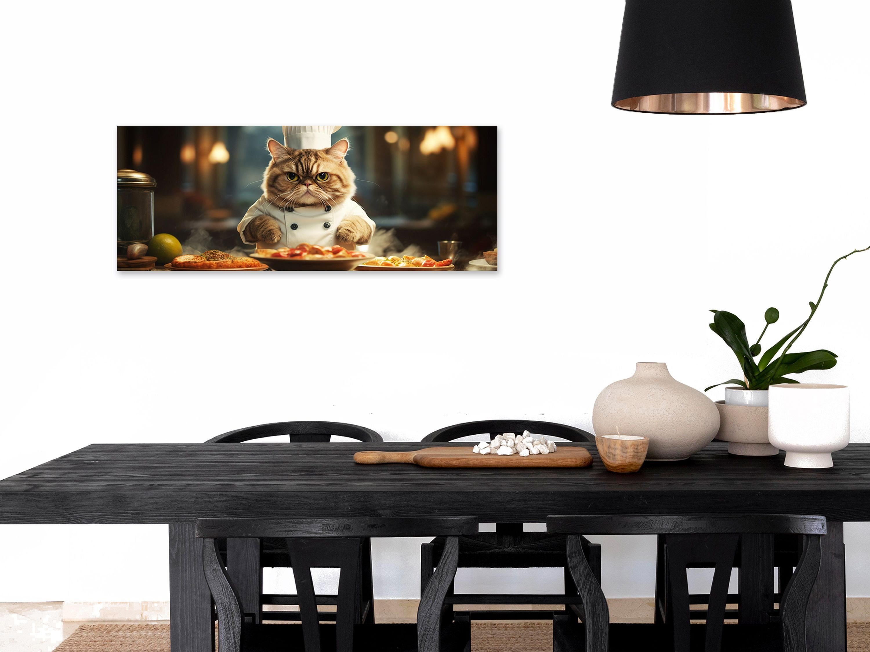 Glas Katze Trinken: aus artissimo witzig Küche Küchenbild lustige Bild Glasbild und 80x30cm kochen, Glasbild lustig Essen