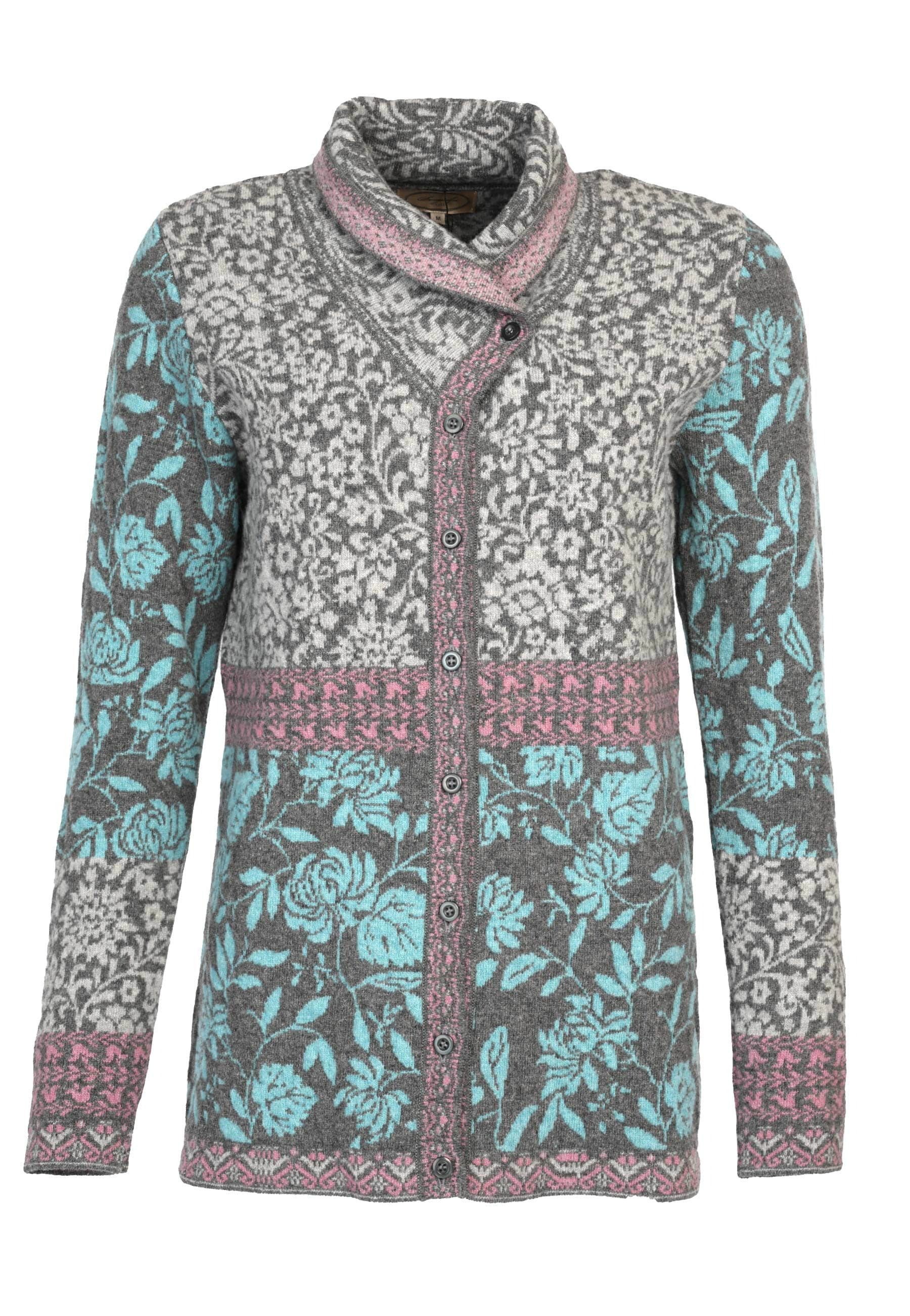 Sorgenfri Sylt Strickjacke Maily Flower Strickdetails günstig online kaufen